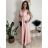 Šaty elegantné dlouhé bez rukávu rukávu dámske SARA (M/L/XL ONE SIZE) TALIANSKA MóDA IM4251146/DUR zelená lipová M/L/XL