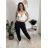 Nohavice elegantné dámske (S/M/L ONE SIZE) TALIANSKA MÓDA IM426030