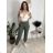Nohavice elegantné dámske (S/M/L ONE SIZE) TALIANSKA MÓDA IM426030/DUR smaragdová S/M/L