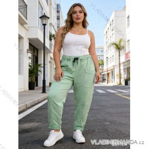 Nohavice strečové dámske nadrozmer (50/52/54 ONE SIZE) TALIANSKA MÓDA IM426091