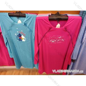 Košeľa nočná materská dojčiaca dlhý rukáv dámska nadrozmer (M-3XL) N-FEEL NFL26001