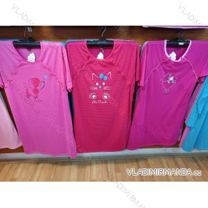 Košeľa nočná materská dojčiaca krátky rukáv dámska nadrozmer (M-3XL) N-FEEL NFL26002