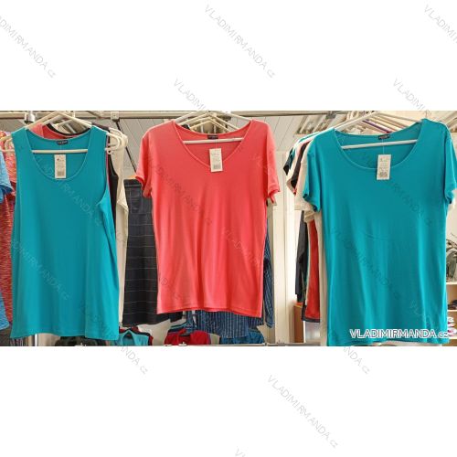 Tričko krátky rukáv dámske nadrozmer (M-3XL) NAN26002