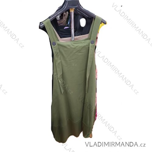 Šaty voľnočasové na široké ramienka dámske nadrozmer (42/44/46 ONE SIZE) TALIANSKA MÓDA IMSM26089