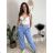 Tepláky/Kalhoty elegantné oversize dlhé dámske (S/M/L ONE SIZE) TALIANSKA MÓDA IMD26003