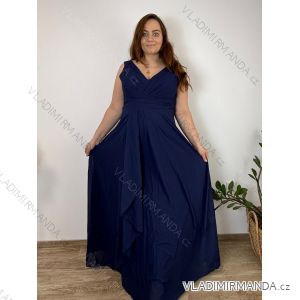 Šaty elegantné spoločenské, dlouhé dámske nadrozměr (XL-3XL) TALIANSKA MÓDA FMPCH26M-5008