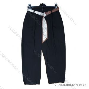 Nohavice letné s opaskom dámske (S/M/L ONE SIZE) TALIANSKA MÓDA IMSM26096