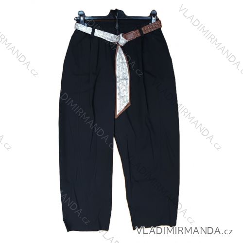 Nohavice letné s opaskom dámske (S/M/L ONE SIZE) TALIANSKA MÓDA IMSM26096