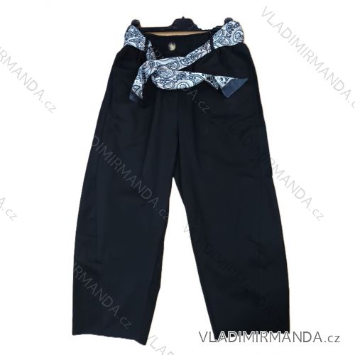 Nohavice letné s opaskom dámske (S/M/L ONE SIZE) TALIANSKA MÓDA IMSM26097