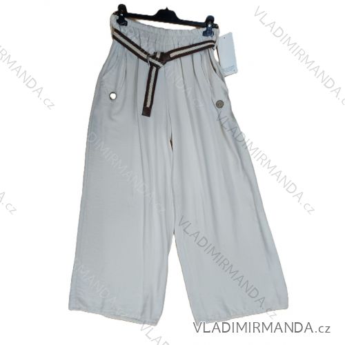 Nohavice letné s opaskom dámske (S/M/L ONE SIZE) TALIANSKA MÓDA IMSM26099
