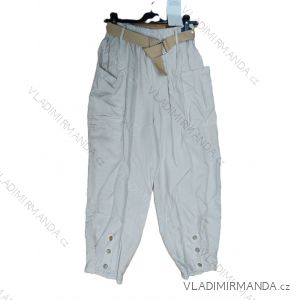 Nohavice strečové s opaskom dámske (S/M/L ONE SIZE) TALIANSKA MÓDA IMSM26100