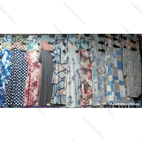 Šaty letné krátky rukáv dámske nadrozmer (M - 3XL) TOVTA TOV26001