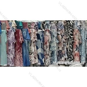 Tričko prodloužené krátký rukáv dámské nadrozměr (L - 3XL) TOVTA TOV26002