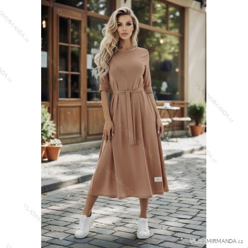Šaty letné 3/4 dlhý rukáv dámske (S/M/L ONE SIZE) TALIANSKA MÓDA IMD26018