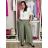 Nohavice volnočasové s opaskom dámske Anna (S/M/L ONE SIZE) TALIANSKA MÓDA IMSM261119/DR S/M/L béžová