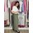 Nohavice volnočasové s opaskom dámske Anna (S/M/L ONE SIZE) TALIANSKA MÓDA IMSM261119/DR S/M/L béžová