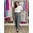 Nohavice volnočasové s opaskom dámske Anna (S/M/L ONE SIZE) TALIANSKA MÓDA IMSM261119/DR S/M/L béžová