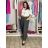 Nohavice volnočasové s opaskom dámske INNA (S/M/L ONE SIZE) TALIANSKA MÓDA IMSM261124/DR S/M/L biela