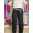 Nohavice oversize s opaskom dámske (S/M/L ONE SIZE) TALIANSKA MÓDA IMSM26097/DUR S/M/L čierna