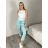 Nohavice strečové dlhé dámske PANTALONE  (S/M/L ONE SIZE) IMPOZ25LV-6318/DUR fuchsiová S/M/L
