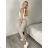 Nohavice dlhé strečové dámske (S/M/L ONE SIZE) TALIANSKA MÓDA IMD23311/DU béžová S/M/L
