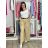 Nohavice elegantní dlhé s opaskom dámske BEATA (S/M/L ONE SIZE) TALIANSKA MÓDA IMWHA261112/DU S/M/L béžová