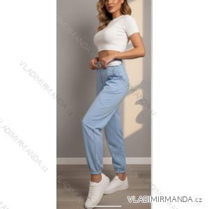 Nohavice dlhé letné s opaskom dámske (S/M/L ONE SIZE) TALIANSKA MÓDA IMC26040