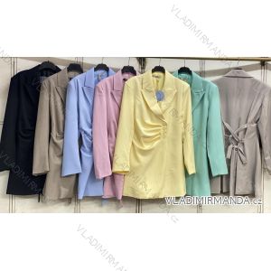 Sako predĺžené elegantný dlhý rukáv dámske nadrozmer (44/46/48 ONE SIZE) TALIANSKA MÓDA IMC26051