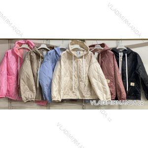 Bunda slabá šusťáková oversize s kapucňou dlhý rukáv dámska (S/M/L ONE SIZE) TALIANSKA MÓDA IMC26057