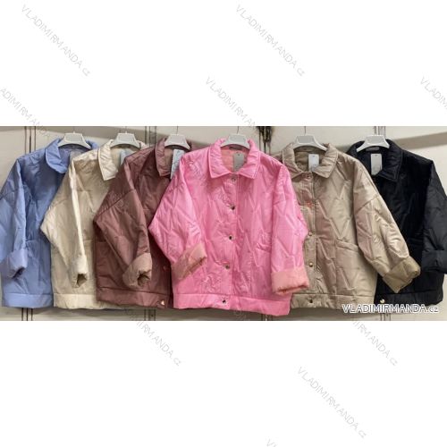 Bunda slabá šusťáková oversize dlhý rukáv dámska (M/L/XL ONE SIZE) TALIANSKA MÓDA IMC26058