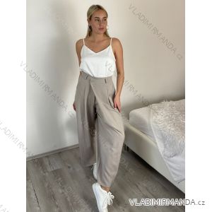 Nohavice dlhé elegantní dámske (S/M/L ONE SIZE) TALIANSKA MÓDA IM4261122