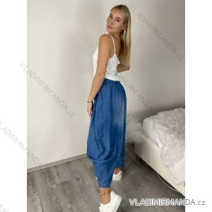 Nohavice oversize volnočasové dámske (S/M/L ONE SIZE) TALIANSKA MÓDA IMSM260023/DU