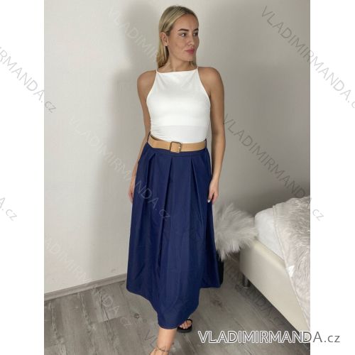 Sukňa s páskem dlhá dámska (S/M/L ONE SIZE) TALIANSKA MÓDA IMSM26106