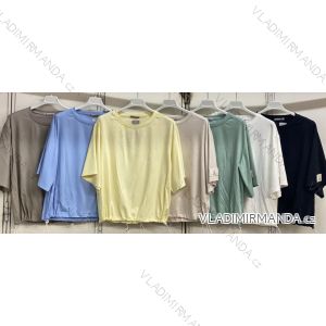 Tričko sťahovací krátky rukáv dámske nadrozmer (44/46/48 ONE SIZE) TALIANSKA MÓDA IMC26062