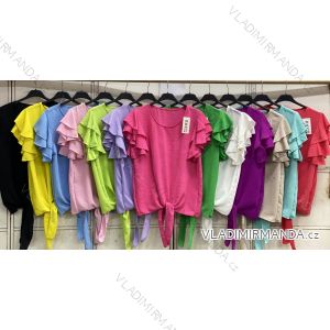 Tričko krátky rukáv dámske (S/M/L ONE SIZE) TALIANSKA MÓDA IMC26071