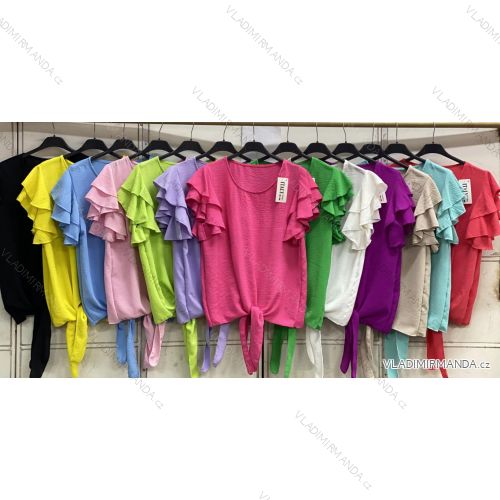 Tričko krátky rukáv dámske (S/M/L ONE SIZE) TALIANSKA MÓDA IMC26071