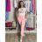 Nohavice strečové dlhé dámske PANTALONE  (S/M/L ONE SIZE) IMPOZ25LV-6318/DUR fuchsiová S/M/L