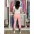 Nohavice strečové dlhé dámske PANTALONE  (S/M/L ONE SIZE) IMPOZ25LV-6318/DUR fuchsiová S/M/L