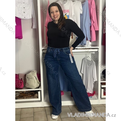 Rifle jeans dlhé široké nohavice wide leg fit dámske (XS-2XL) RE-DRESS RED26RE3207/DUR 29 modrá džínsová