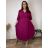 Šaty letné elegantní s 3/4 rukávem dámske nadrozmer RADKA (50/52/54 ONE SIZE) TALIANSKA MÓDA IM4260026