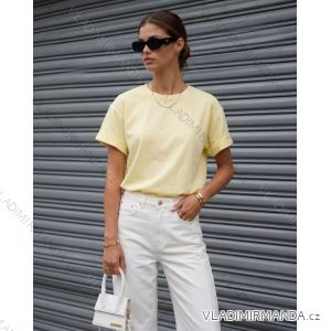 Tričko krátky rukáv dámske (S/M/L ONE SIZE) TALIANSKA MÓDA IMD26037