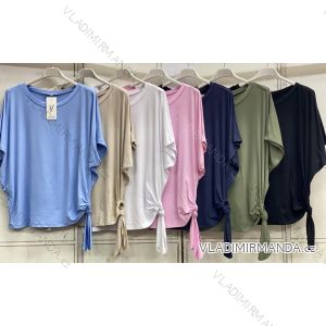 Tričko krátky rukáv dámske nadrozmer (54/56/58 ONE SIZE) TALIANSKA MÓDA IMC26080