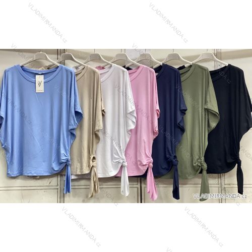 Tričko krátky rukáv dámske nadrozmer (54/56/58 ONE SIZE) TALIANSKA MÓDA IMC26080