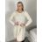 Šaty úpletové teplé dlhý rukáv dámske LUCY (S/M/L ONE SIZE) TALIANSKA MÓDA IMD23564/DR červená S/M/L