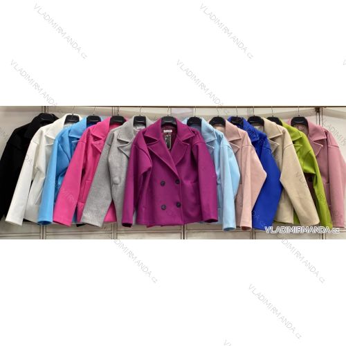 Kabátik slabý dlhý rukáv dámsky nadrozmer (42/44/46 ONE SIZE) TALIANSKA MÓDA IMC26092