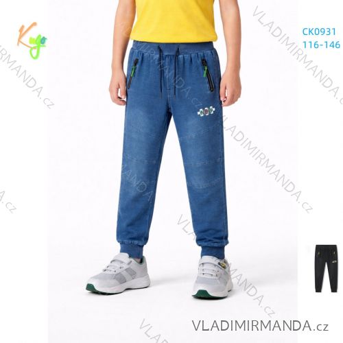 Rifle jeans dlhé detské dorast chlapčenské (116-146) KUGO CK0930