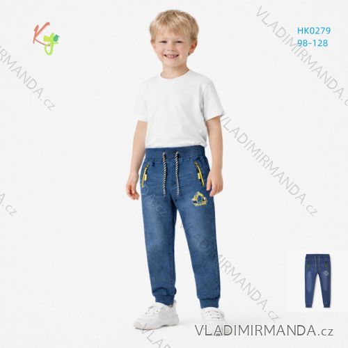 Rifle jeans dlhé detské chlapčenské (98-128) KUGO HK0279