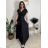 Šaty dlhé elegantný krátky rukáv dámske ANNA (S/M/L ONE SIZE) TALIANSKA MÓDA IM4260024/DUR S/M/L růžová světlá