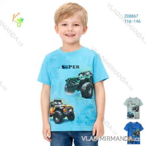 Tričko krátky rukáv detské chlapčenské (98-128) KUGO ZC8867