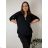 Blúzka elegantná 3/4 dlhý rukáv dámska nadrozmer LUISA (54/56/58 ONE SIZE) TALIANSKA MÓDA IM426029